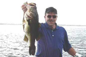 photo of a nice ten pound, ten ounce bass caught by one of our readers